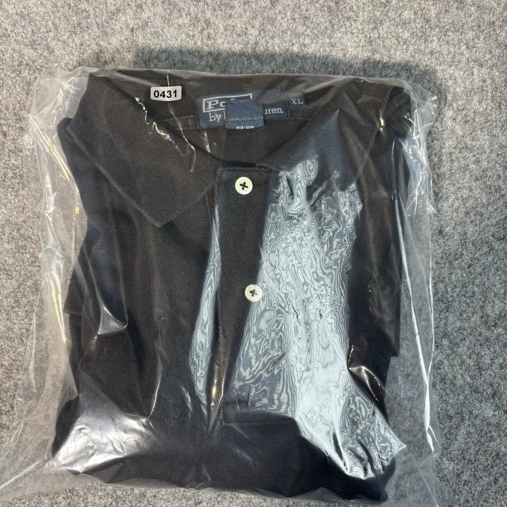 Polo Ralph Lauren Shirt‎ Mens XL Black Red Pony Short Sleeve Great Condition